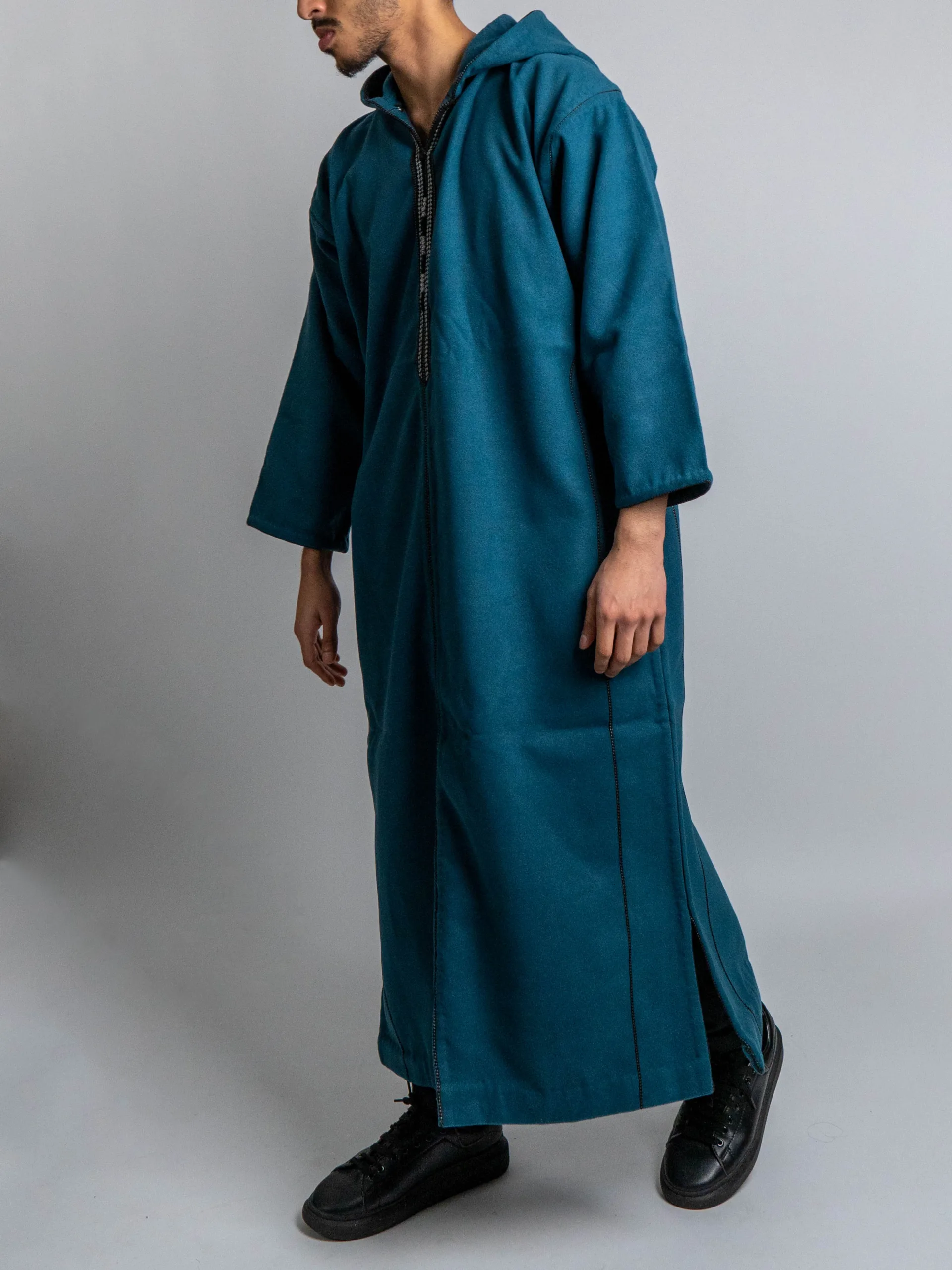 Jaded Hooded Moroccan Thobe – Jellabiya